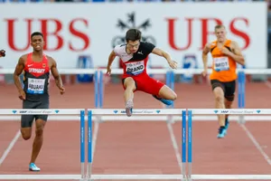 sport_01092016_weltklasse_crm_4_preview Der Rütner Dany Brand (Mitte, hier in Zürich) hat an der U23-EM in Polen im Vorlauf über 400 m Hürden eine starke Leistung gezeigt. (Archivbild: Christian Merz)