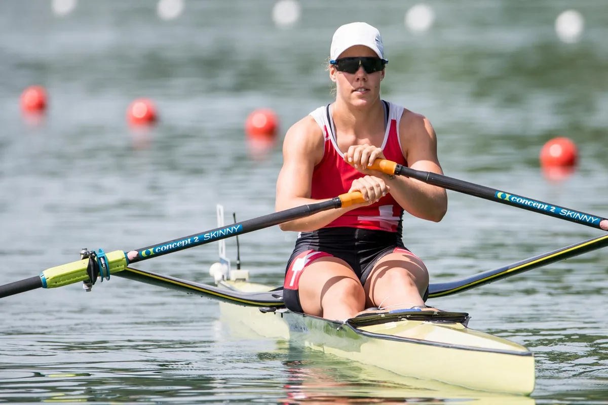 wrl0763_preview Souveräner Auftritt: Jeannine Gmelin aus Uster überzeugte am ersten Tag des Weltcup-Finals auf dem Rotsee. (Bild: Keystone)