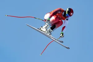 abd0017-20180208_preview Fiixer Startplatz: Gilles Roulin darf sich auf die Olympia-Abfahrt vom Sonntag freuen. (Foto: Keystone), Gilles Roulin war im zweiten Training zur Olympia-Abfahrt bereits schneller. (Foto: Keystone)