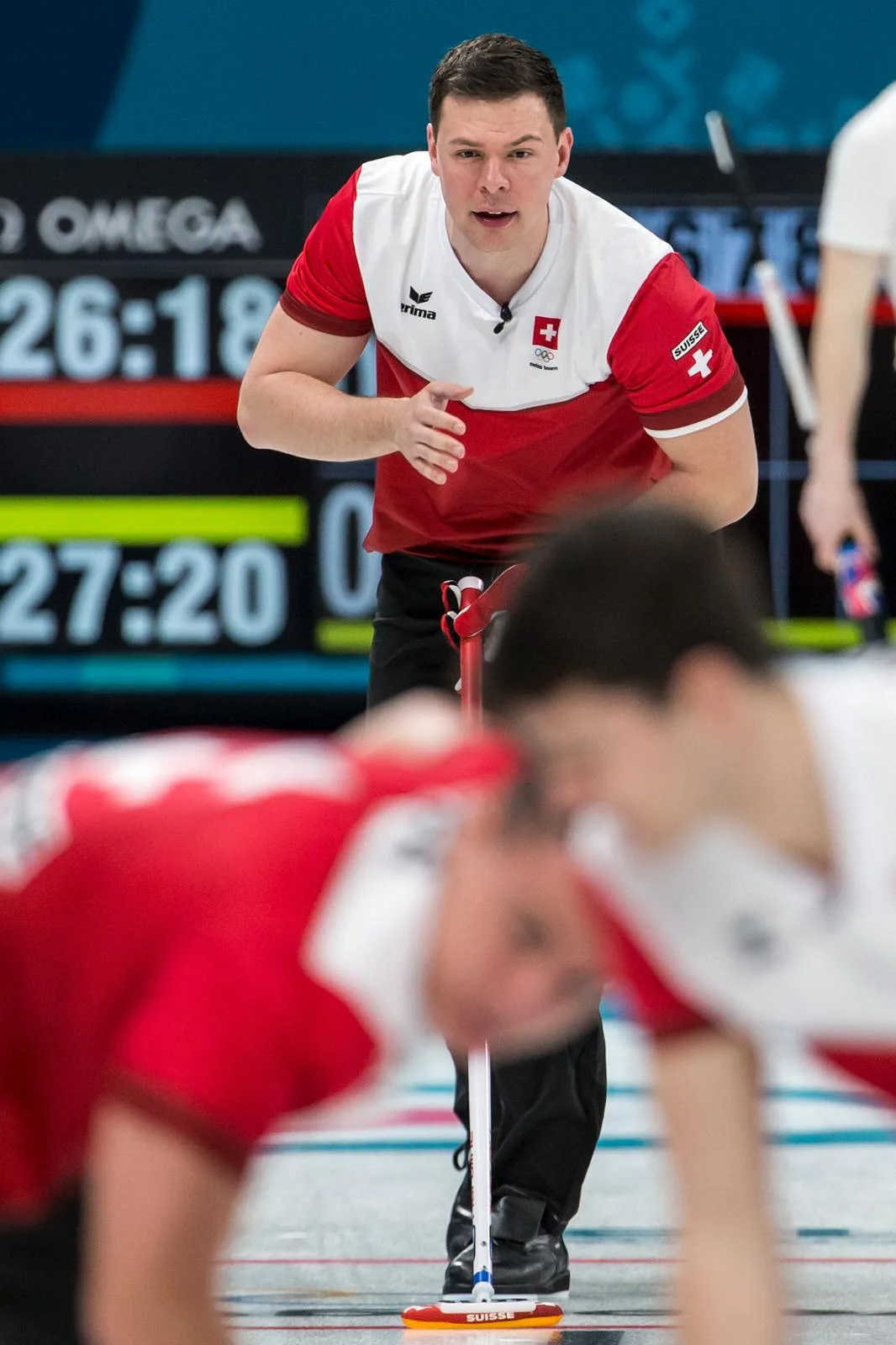 cdo0274_preview In der Erfolgsspur: Der Ustermer Claudio Pätz schlug mit den Schweizer Curlern Norwegen. (Foto: Keystone)