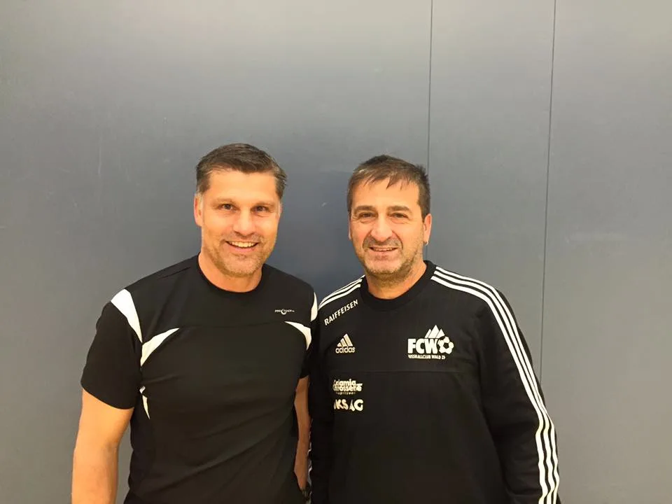 12565503_655335097939500_711308151191542353_n_preview Jürg Lattmann (links) und Gabriel Juric führen das Fanionteam des FC Wald nur noch bis Ende Saison. (Foto: PD)