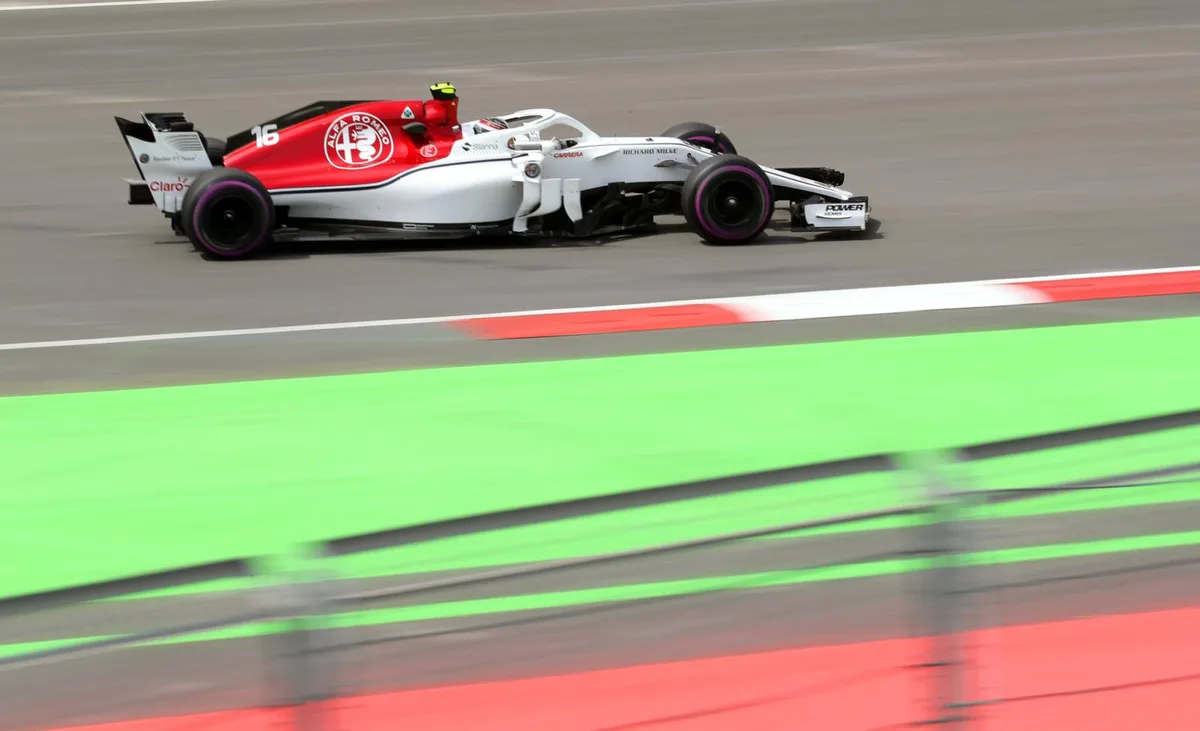 06696618_preview Charles Leclerc holt in Aserbaidschan als Sechster WM-Punkte für Sauber. (Foto: Keystone), Es waren im vierten Formel-1-Rennen seiner Karriere die ersten Punkte für den Monegassen. (Foto: Keystone)