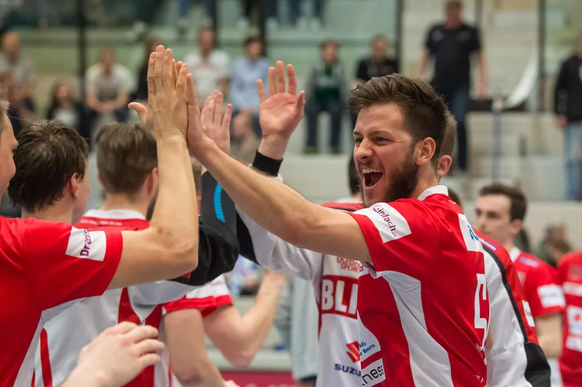 180408_15224_preview Silvan Bolliger hatte in dieser Saison mit Köniz viel Grund zum Jubeln. (Foto: Fabian Trees/imagepower.ch)