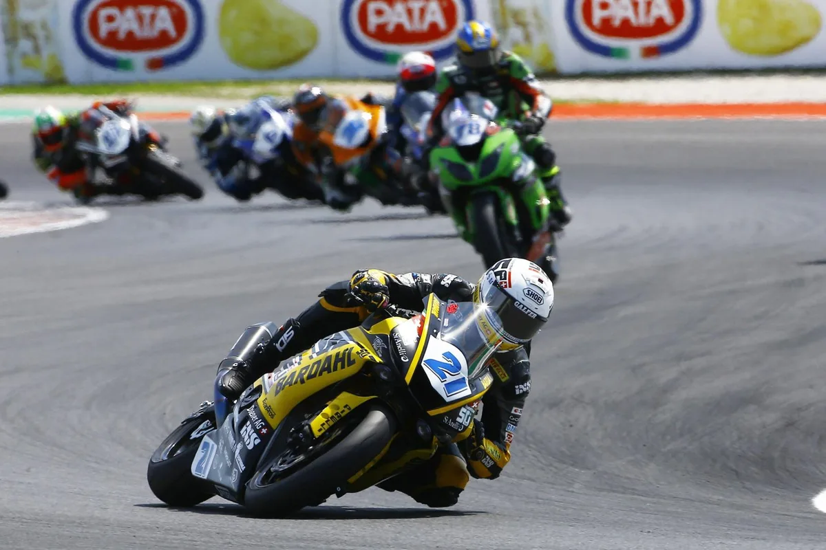 misano-ned-ssp-race-123misano-ned-ssp-race-123_preview Vorne dabei - aber nicht ganz an der Spitze: Randy Krummenacher., Der Grütner peilt nächste Saison wieder den Titel in der Supersport-WM an.
