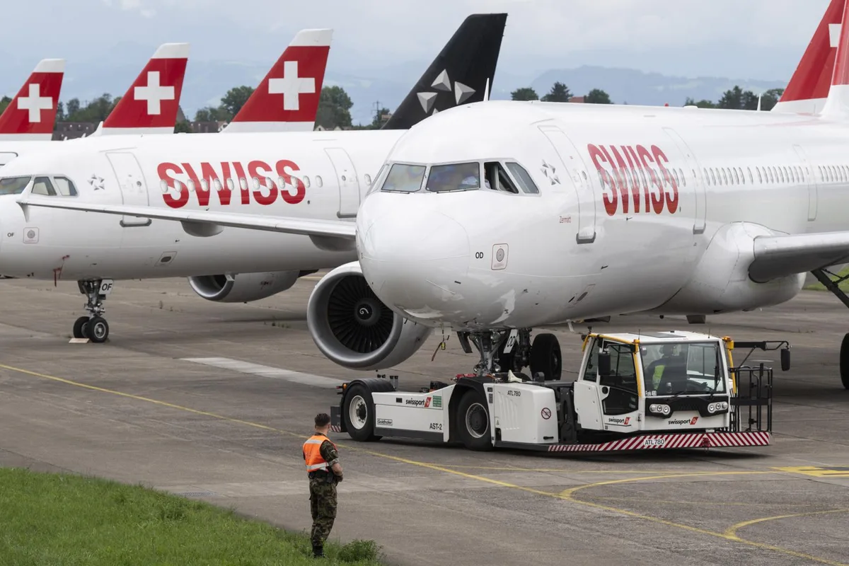 20200615162515445_preview Gefahr vorerst abgewendet: Dank der Zusage der Lufthansa-Aktionäre erhält die Swiss dringend nötige Kredite. (Foto: Keystone)