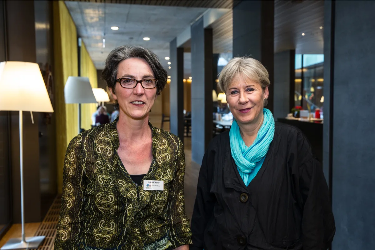 bp_bruggwiesen_03022015_re_02_preview Margrit Lüscher (rechts) leitete während acht Jahren das Alters- und Pflegezentrum Bruggwiesen.