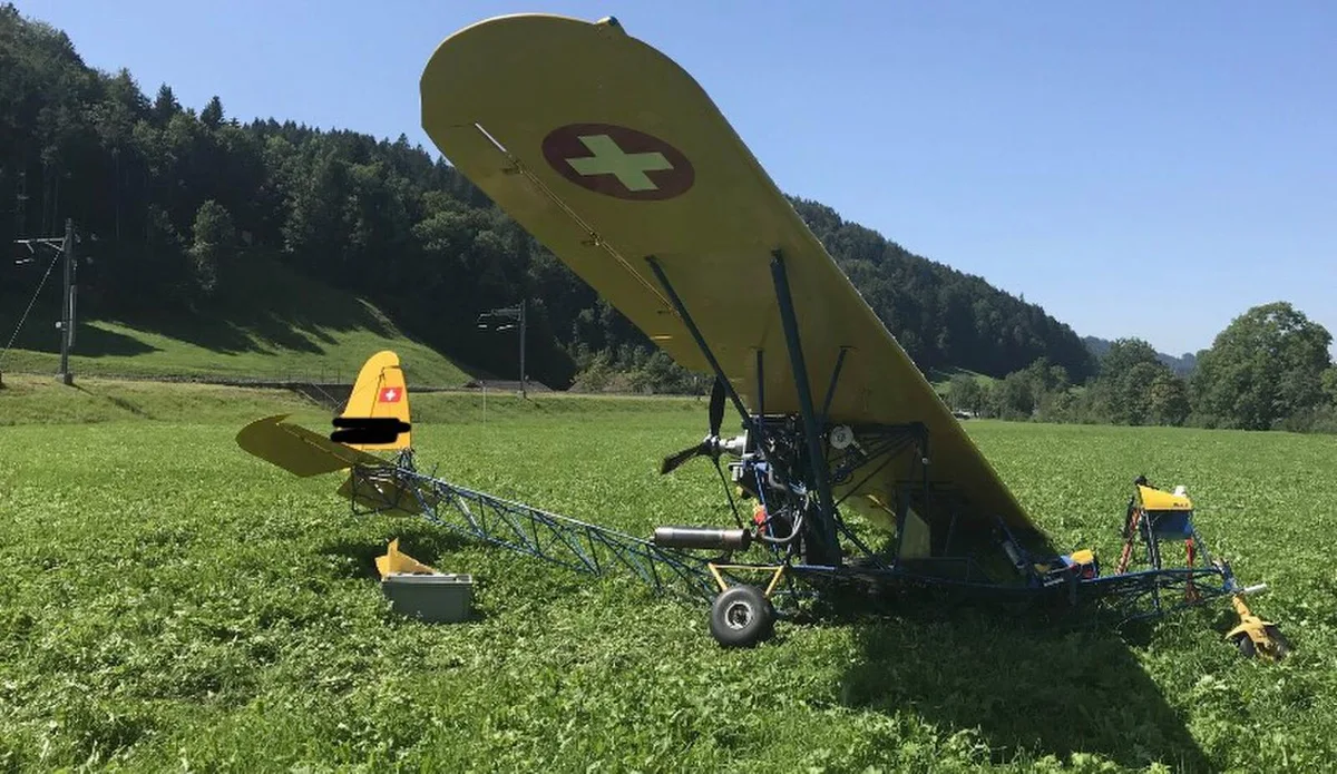 flugunfall_preview Im August 2019 musste ein Flugzeug in Bauma notlanden.