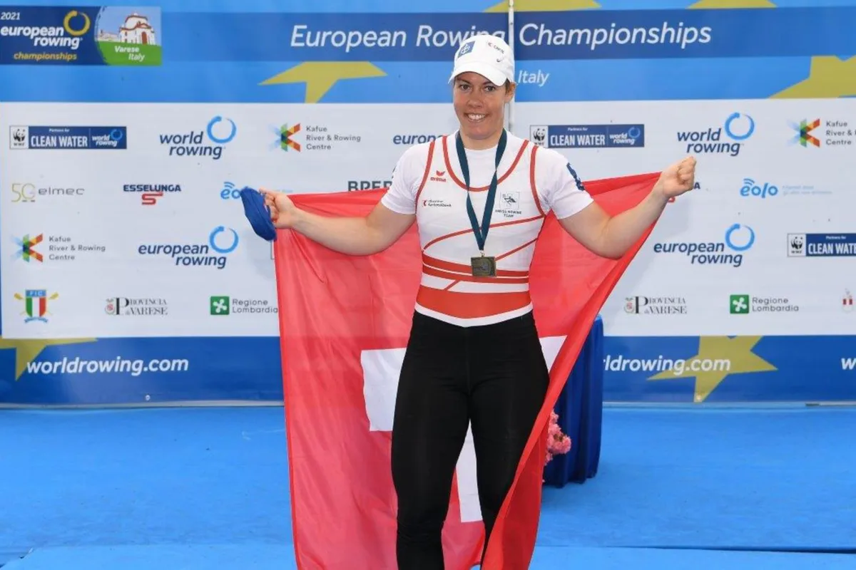 20210411173548157_preview Da ist sie: Die vierte EM-Medaille für Jeannine Gmelin., Jeannine Gmelin an der EM in Varese.