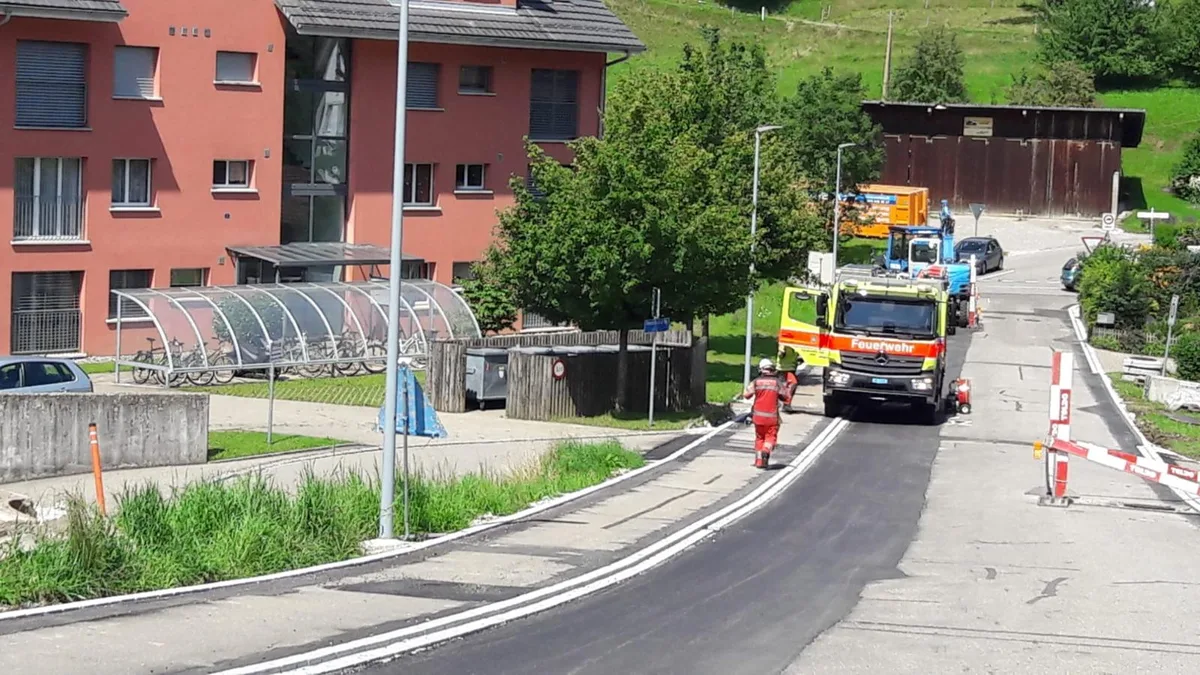Die Feuerwehr Zell war mit rund 15 Personen vor Ort.