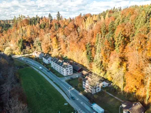 20210616_hiag_aathal_verkauf_pd_preview «S chli Aargau» in Unter-Aathal ist in neuen Händen: Eine Zürcher Baugenossenschaft hat die Siedlung übernommen. , In den ehemaligen Kosthäusern wohnten einst die in der nahen Spinnerei beschäftigten Arbeiter.