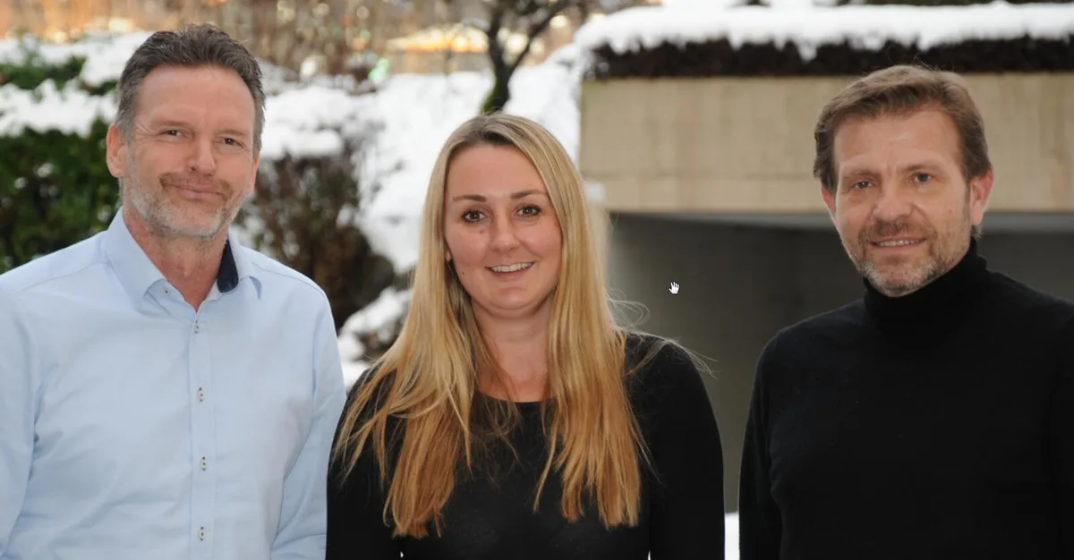 Die neue Geschäftsleitung (von links): Dani Sigel (CEO), Stefani Glatt (Chief Digital Officer), Michael Kaspar (Chefredaktor).;