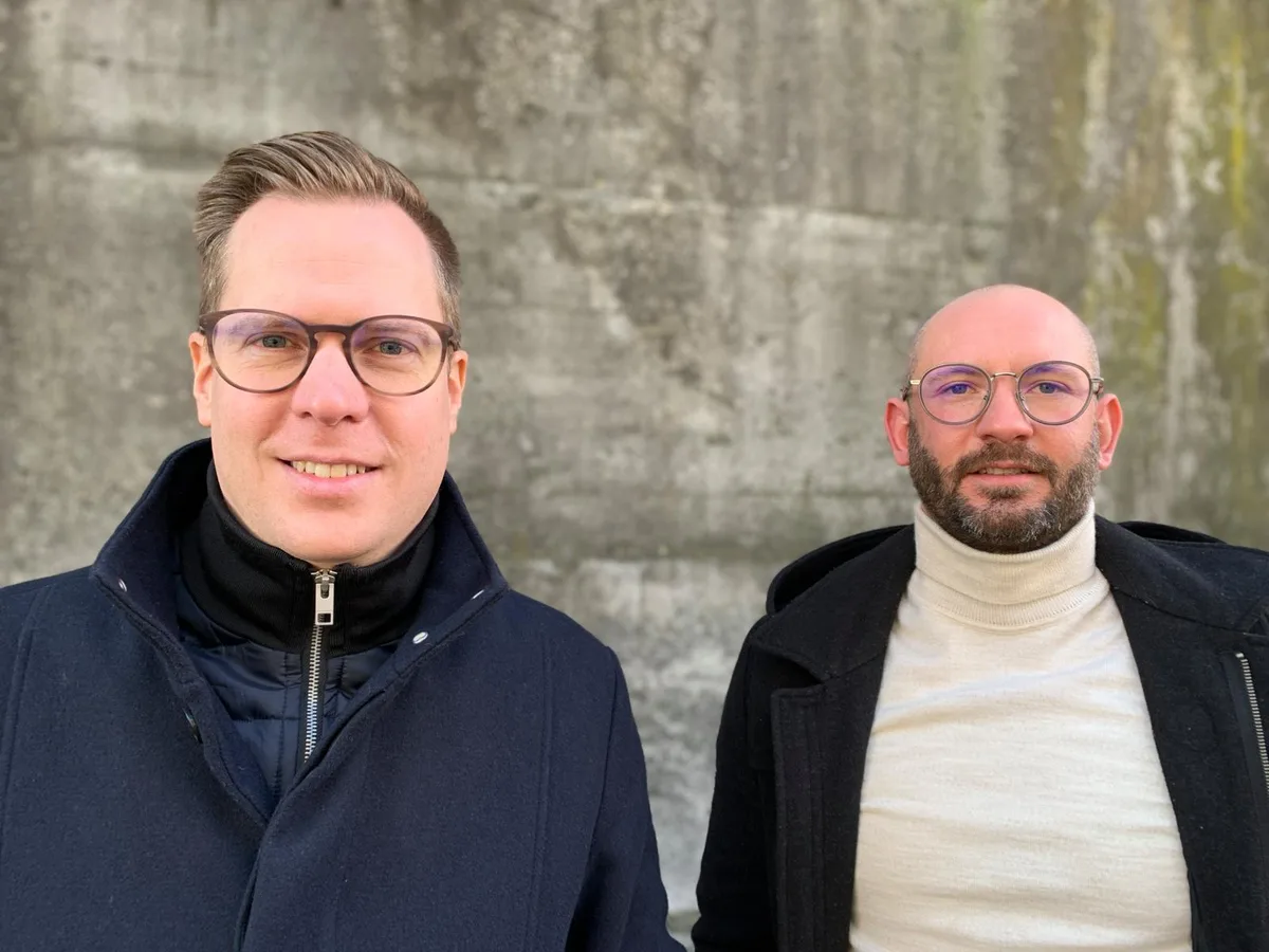 Die beiden Projekt-Verantwortlichen Robin Neuhaus (links) und Emanuel Wanzek.
