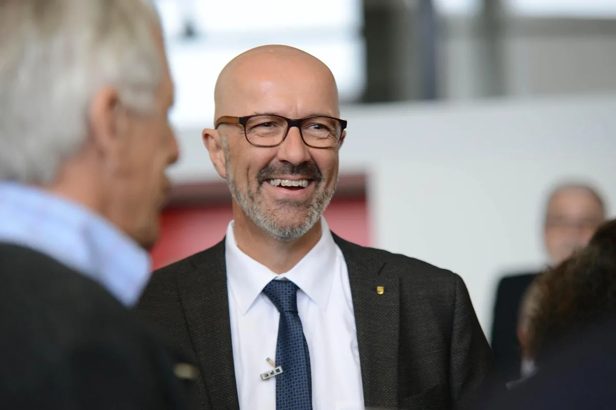 Der Dübendorfer Stadtpräsident André Ingold am Neujahrsapéro 2020.