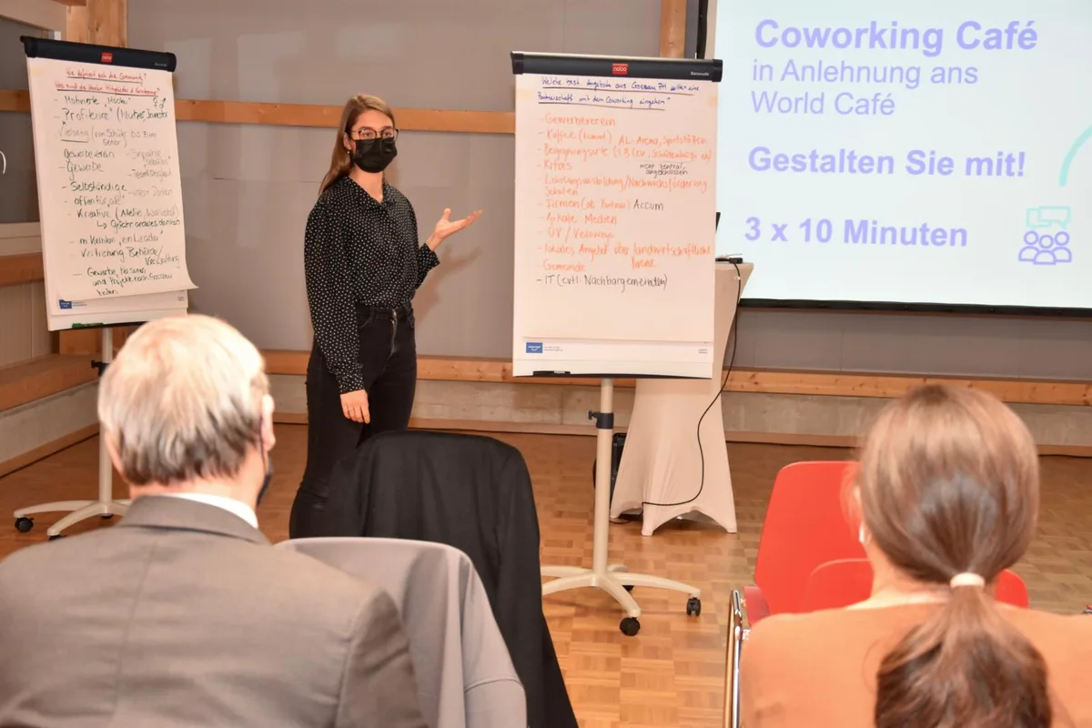 An einer Infoveranstaltung im Januarbefassten sich Gossauerinnen und Gossauer mit dem Modell eines alternativen Arbeitsplatzes.