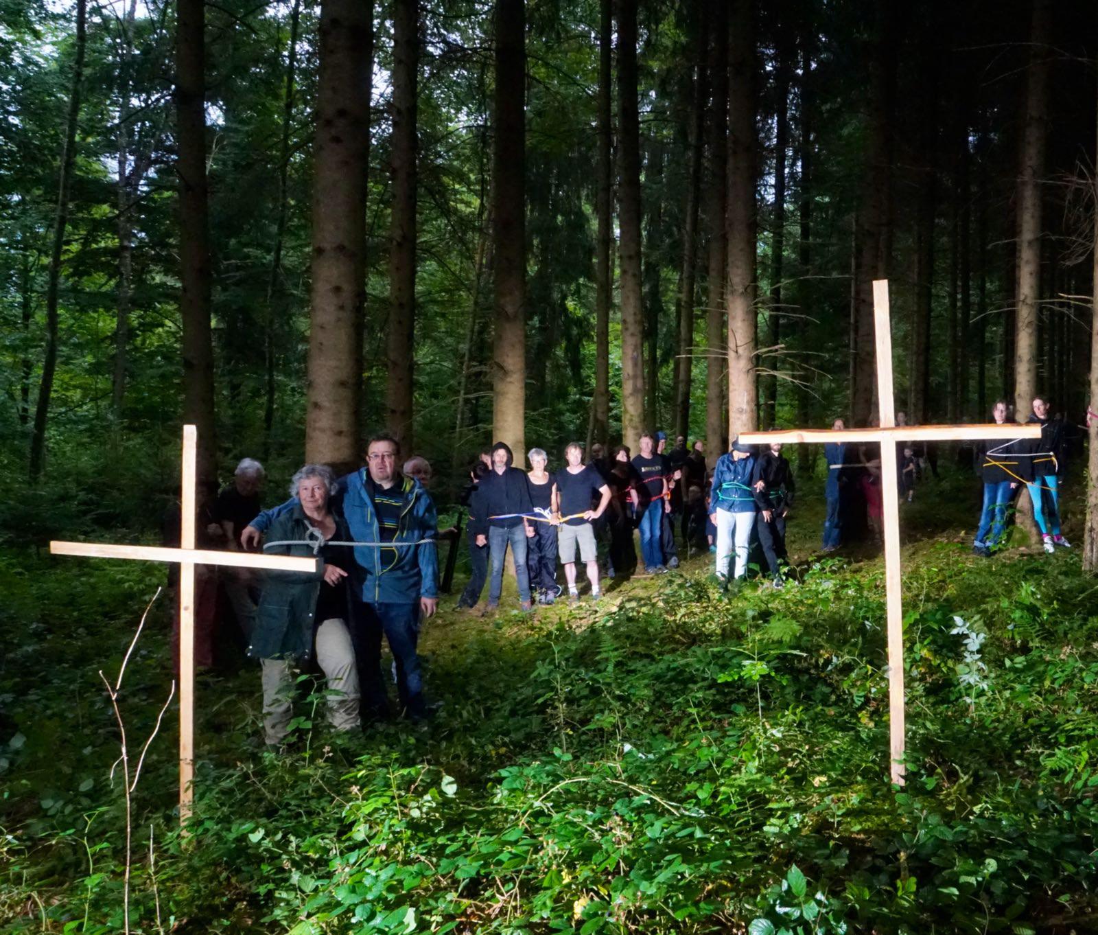 2018 wehrte sich die Bevölkerung mit besonderen Demonstrationen gegen eine Deponie im Tägernauer Holz.