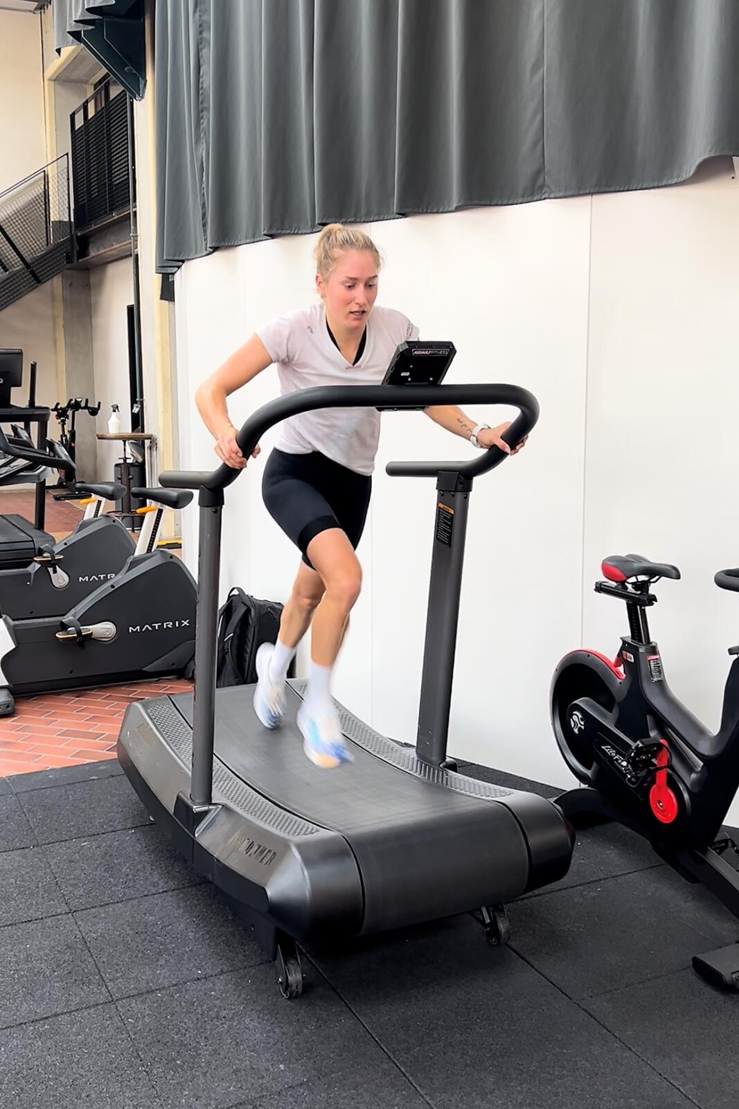 Alissa König trainierte im Vorfeld der Arena Games extra auf dem Laufband.
