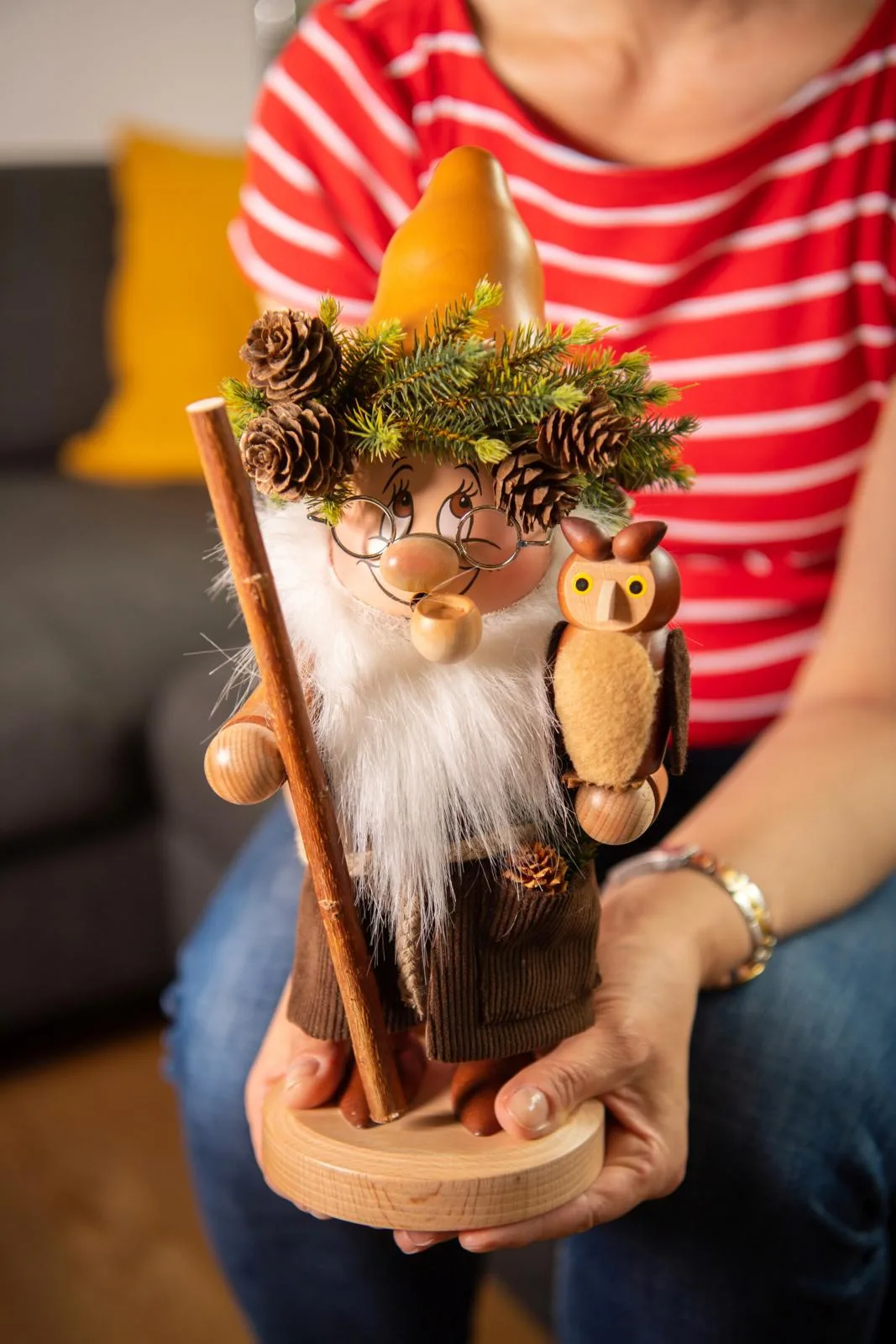 Das Räuchermännchen «Waldgeist» dient als Vorbild für Knolle. 
