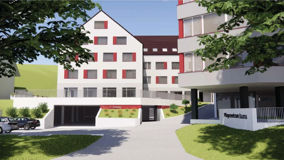 neubau-pflegezentrum-bauma_preview So wird der Neubau der «Villa» beim Pflegezentrum Bauma aussehen., Im vergangenen Jahr konnte das Zentrum bereits einen siebenstöckigen Anbau beziehen.