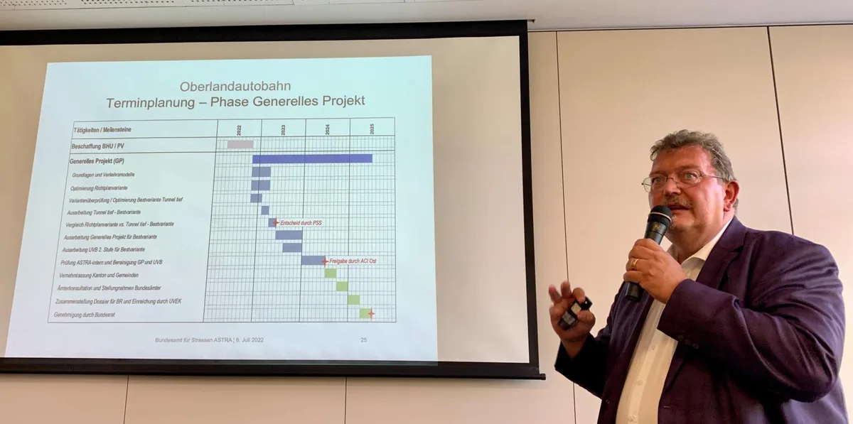 Im Rahmen des Generellen Projektes wird laut Otto Noger der Variantenentscheid fallen. (Foto: cb)