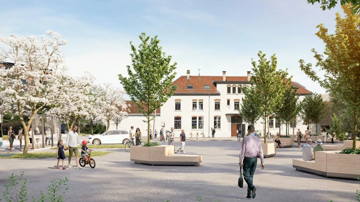 So könnte es dereinst aussehen: das neue Zentrum von Fällanden.