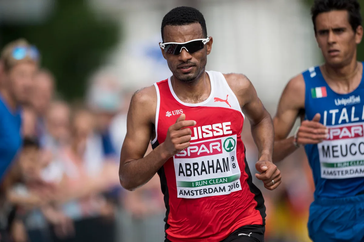 EM-Gold als Motivationsschub für Rio: Tadesse Abraham unterwegs zum EM-Titel im Halbmarathon. (Bild: Keystone)
