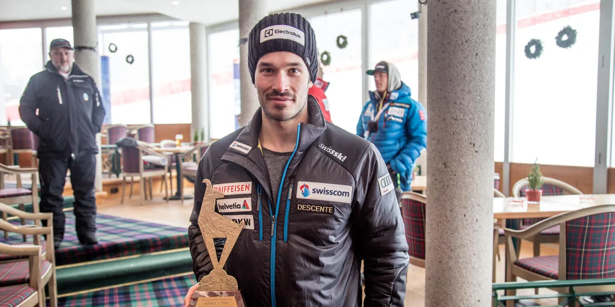 europacup2017cannalarissa-134-von-134 Gilles Roulin sorgte mit dem Sieg in der Europacup-Abfahrt von Kitzbühel für ein Ausrufezeichen. (Bild: zvg), Der Grüninger stach Weltcup-erprobte Konkurrenten aus. (Bild: zvg)