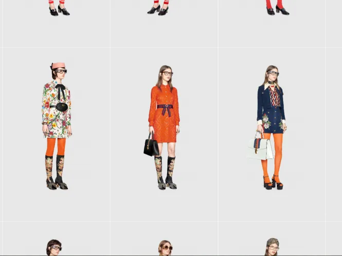 Die Runway-Looks von Gucci - sowohl vom Aussehen her als auch vom Preis kaum für den Alltag geeignet. (Screenshot: www.gucci.com)