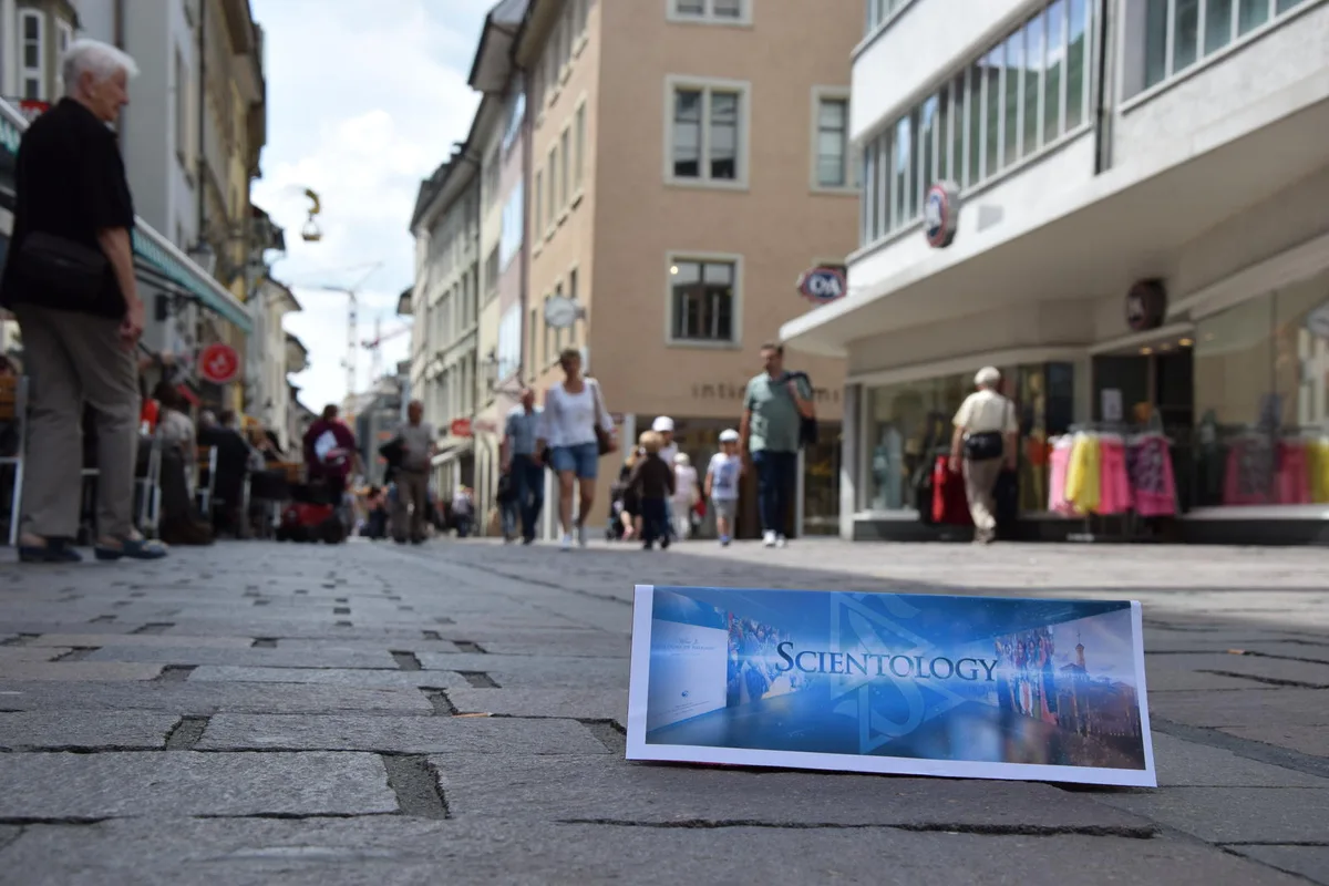 dsc_0364 Die Scientologen dürfen weiterhin ihren Stand in Winterthur haben. Symbolbild: Talina Steinmetz