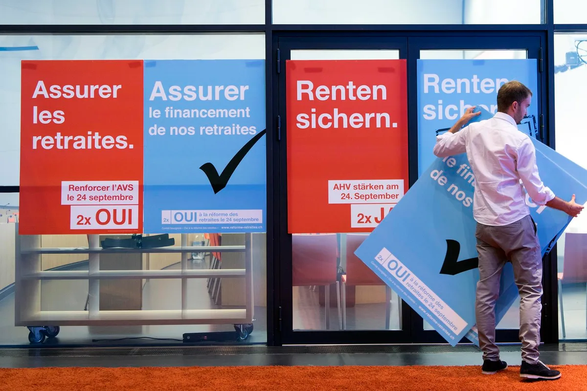 20170818_mk_ahv_reform_0340_1 Die Befürworter der Rentenreform sind im Aufwind. (Bild: Keystone)