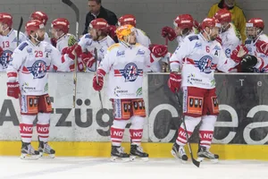 bmg9635 Siegreiche Rapperswil-Jona Lakers. (Symbolbild: Archiv)