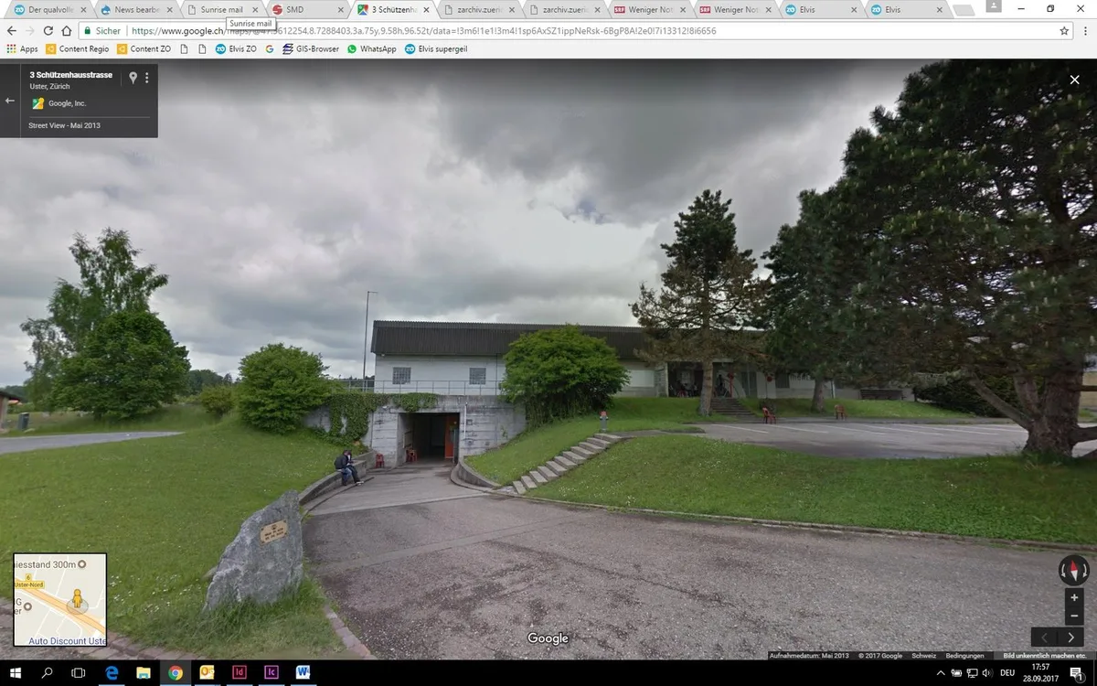 Noch bis Ende Oktober ist die Anlage an der Schützenhausstrasse in Betrieb. Was danach mit der Liegenschaft geschieht, ist noch nicht klar. (Bild: Google Maps)