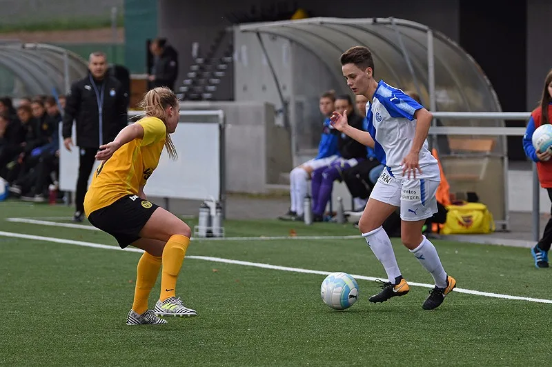 Die Gossauerin Bettina Brülhart konnte beim 4:2-Sieg der GC-Frauen über YB einige Akzente in der Offensive setzen. (Bild: Ronny Frei)