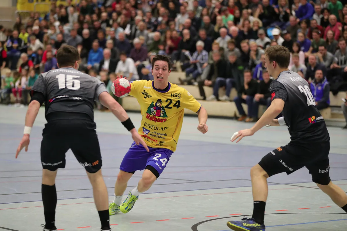 pp3f1243-1 Spielmacher und Torschütze bei der HSG Konstanz: Der Ustermer Tim Jud. (Bild: Peter Pisa)