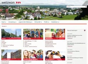 homepage_wetzikon Neu sollen die amtlichen Publikationen der Stadt Wetzikon nur noch auf der eigenen Homepage veröffentlicht werden. (PD) , Auf solche Veröffentlichungen im Zürcher Oberländer will der Wetziker Stadtrat künftig verzichten. (PD)