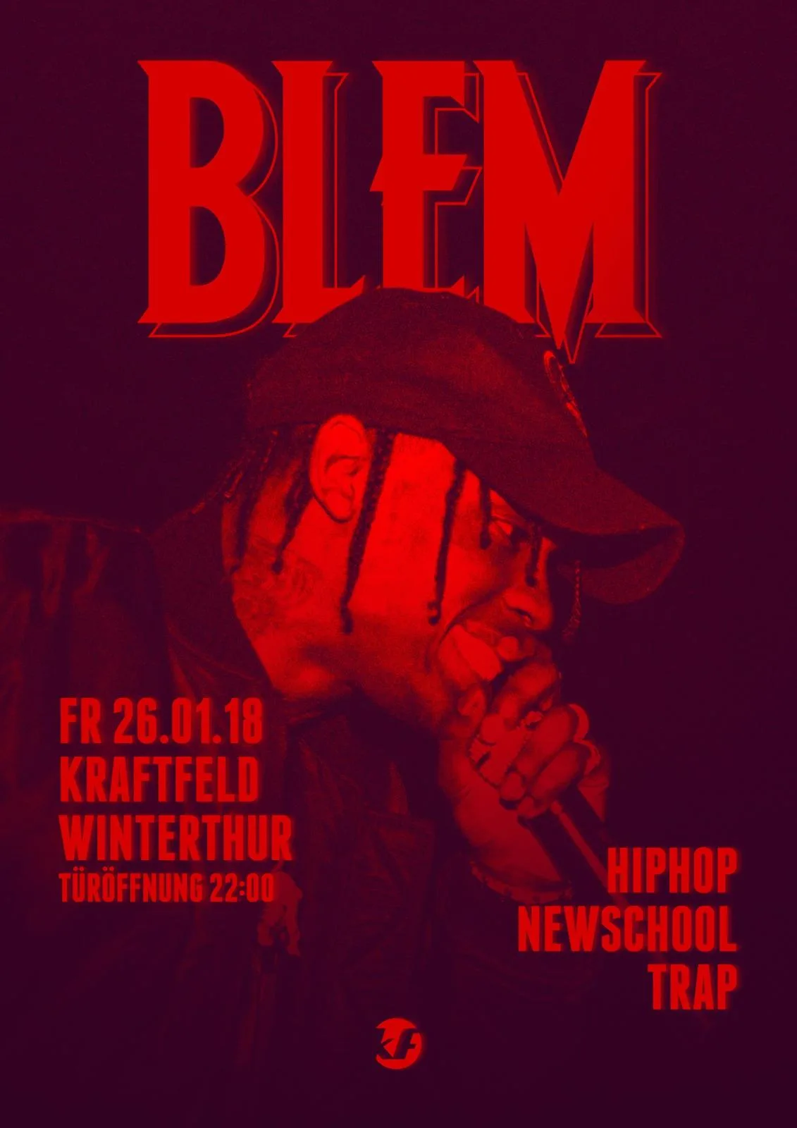 blem BLEM - so heisst die neue Winterthurer Partyreihe.
(Foto: pd.) , Mit dem Kraftfeld habe man die perfekte Location gefunden.
(Foto: Facebookseite Kraftfeld)