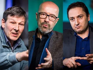 kombo_s-praesi Zobrist, Ingold, Jetzer: Das sind sie, die drei Kandidaten für das Dübendorfer Stadtpräsidium. (Foto: Christian Merz), André Ingold (SVP) will die Zusammenarbeit der Ressorts verbessern (Foto: Christian Merz), Patrick Jetzer (EPS) möchte mit einer Lokalwährung die Dübendorfer Wirtschaft stärken. (Foto: Christian Merz), Theo Zobrist (SP) würde sich für eine bessere Willkommenskultur im Stadthaus einsetzen. (Foto: Christian Merz)