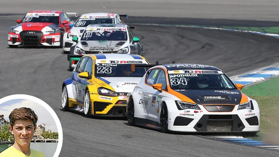 Brillierte beim Debüt: Julien Apothéloz im Cupra TCR an einem Tourenwagenrennen in Hockenheim., Apothéloz trotzte den schwierigen Bedingungen..., ...und kam auch auf nasser Strecke immer besser in Fahrt., Der Kindhauser Rennfahrer Fredy Barth betreut Apothéloz. «Er zeigte eine Glanzleistung», sagt Barth.