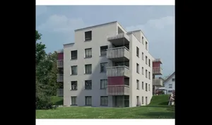 suuuuupi Die Wohnungen sind verhältnismässig klein und deshalb günstig., Teil der Überbauung sind auch Grünflächen, hier der Tulpenpark., Aufgrund der Lage werden die Bewohner kaum Strassenlärm wahrnehmen.