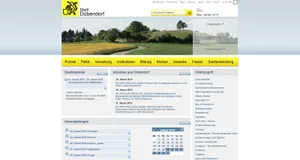 site Vom Design her supersachlich, aber wenig übersichtlich: die Startseite von www.duebendorf.ch., Auf der mobilen Version von Dübendorf-Online gehts zu und her wie in der digitalen Steinzeit., Die Dübi-App ist zwar auch veraltet, enthält aber Zusatzdienste wie etwa eine Abo-Funktion.