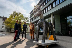 uster_09102018_einhorn_crm_8_preview Im Oktober wurde vor dem Stadthaus das erste bemalte Einhorn präsentiert.