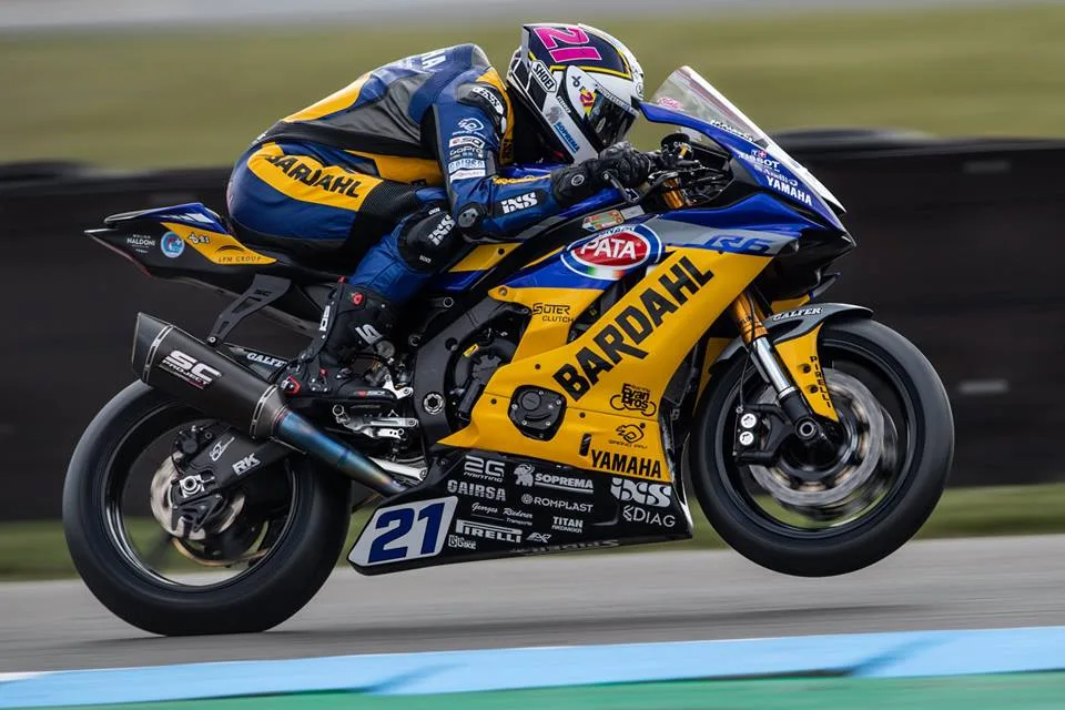 1557320708 Vollgas Richtung Titel: Randy Krummenacher liegt in der Supersport-WM klar in Führung., Der Grütner will nicht locker lassen und peilt in jedem Rennen den Sieg an., Bisher war Krummenacher auf dem Podest in dieser Saison Stammgast.