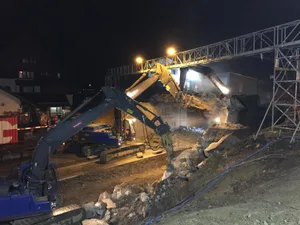 01 Die alte SBB-Brücke wurde Ende Februar abgebrochen.