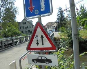 memph_1 Die Sache mit dem Gegenverkehr gestaltet sich auf der Memphis-Brücke zuweilen schwierig.