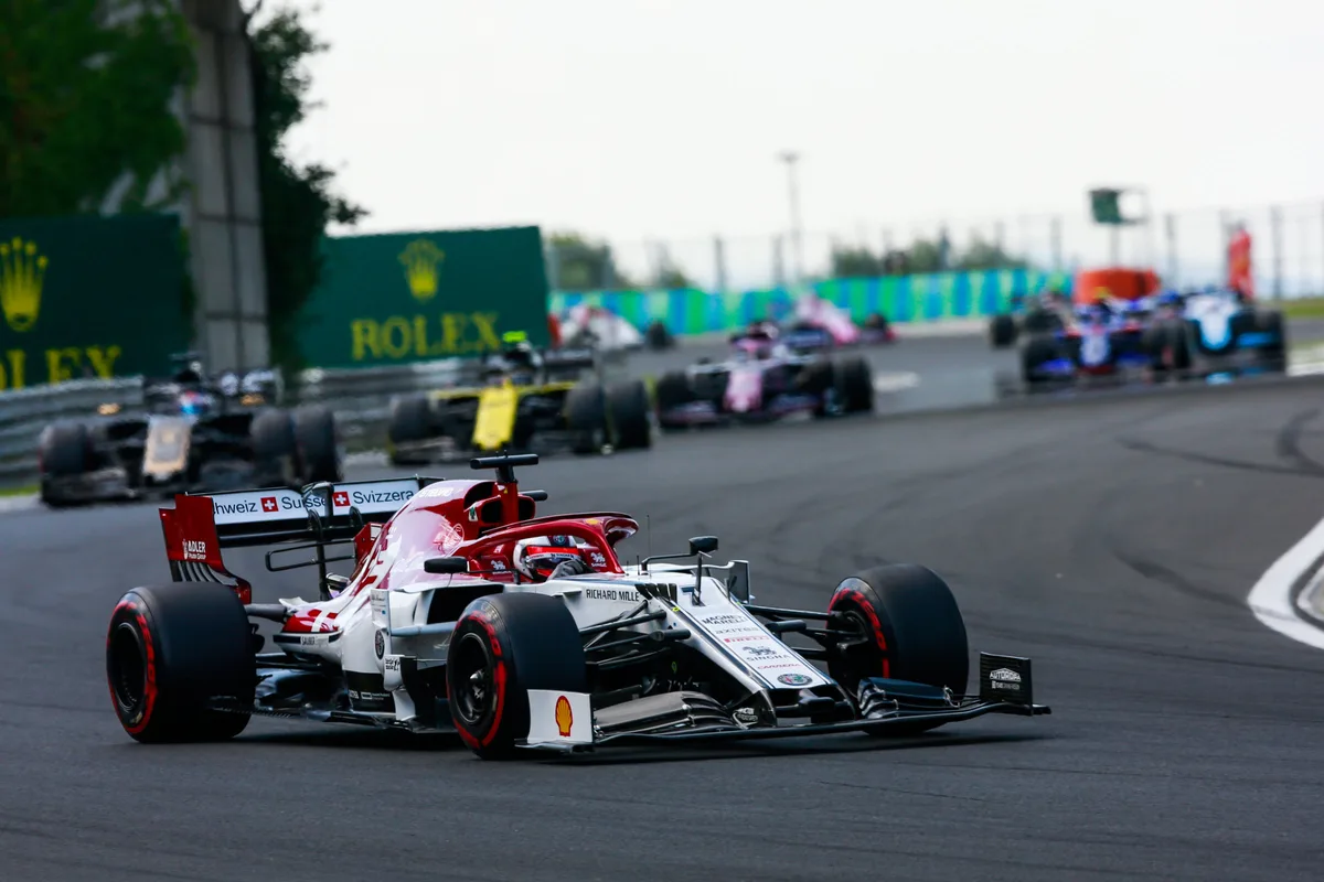 2019_hungarian_grand_prix Kimi Räikkönen liess viele Konkurrenten hinter sich.