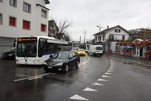 img_8986 Das mögen die Dübendorfer nicht so gern: Verkehr am Bahnhof., Davon wollen viele Dübendorfer mehr: Grünfläche zwischen Wallisellen- und Birchlenstrasse.