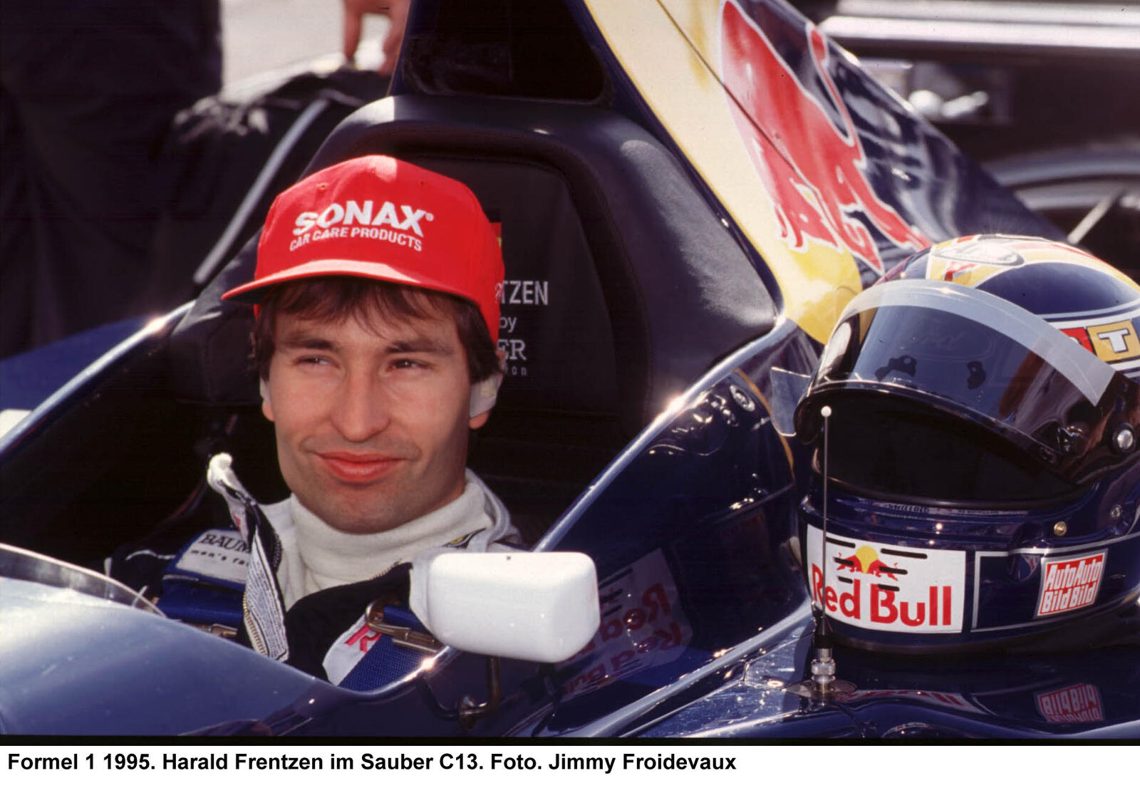 Heinz-Harald Frentzen im Sauber-Cockpit.
