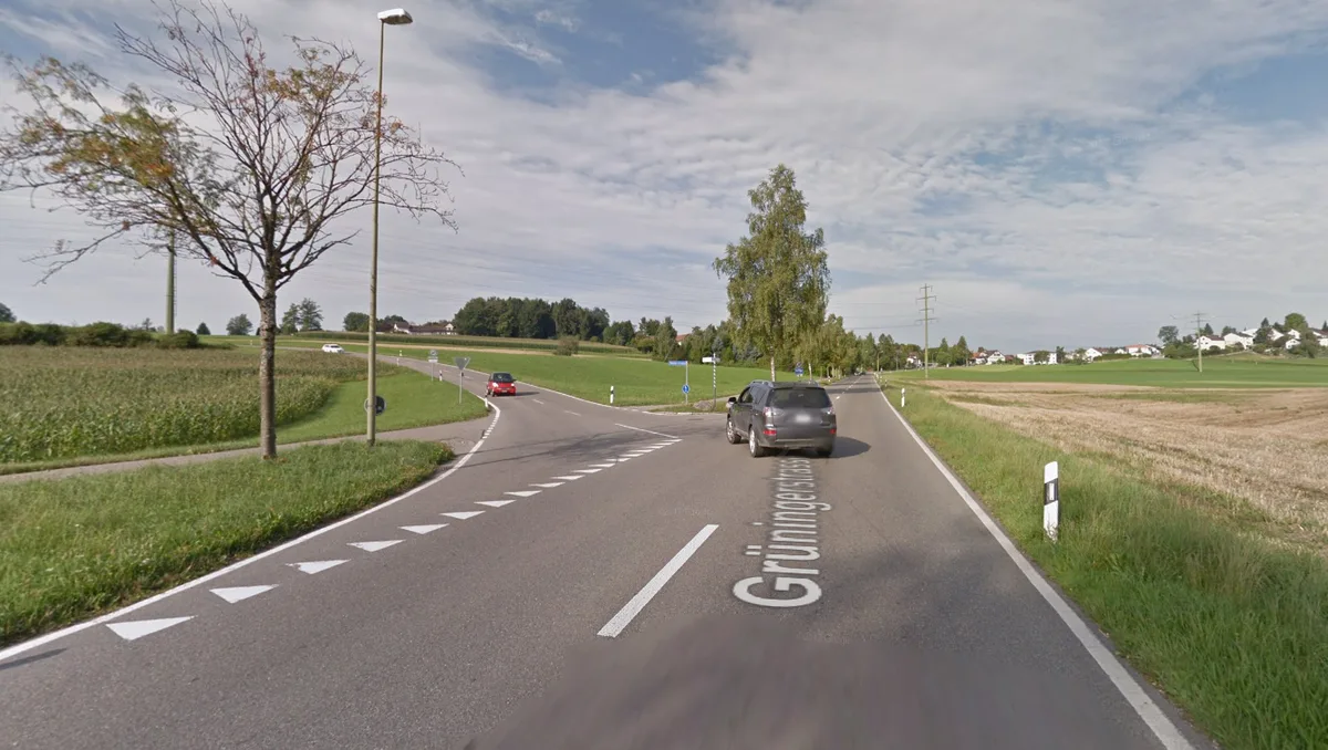 An der Verzweigung Grüninger-/Bönlerstrasse entsteht ein provisorischer Kreisel.