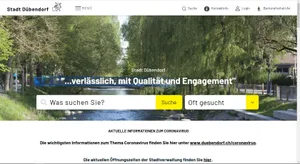 website Früher war die Suchfunktion ein Albtraum, heute funktioniert es., «Unübersichtlich»: Die Startseite der alten Website kam in einer Bevölkerungsumfrage nicht gut an., Die Primarschule ist noch «old school» unterwegs; die neue Website kommt Mitte August.