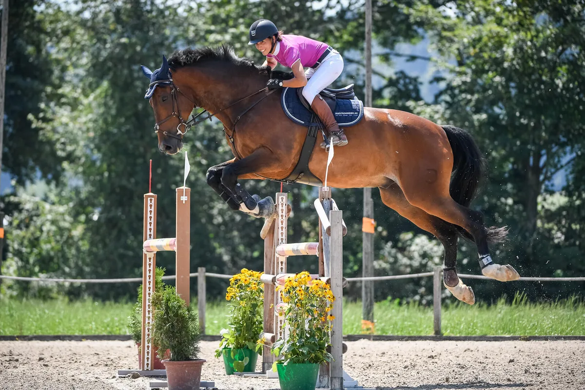 Die Wetzikerin Anja Wäspi-Merkli überzeugte in Gossau auf Leonard de la Ferme CH.