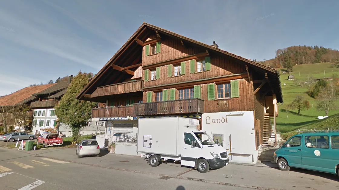 landi Hier ereignete sich am Montag der Raubüberfall.
